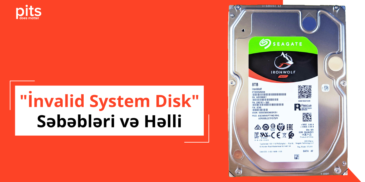 Invalid System Disk Xətası