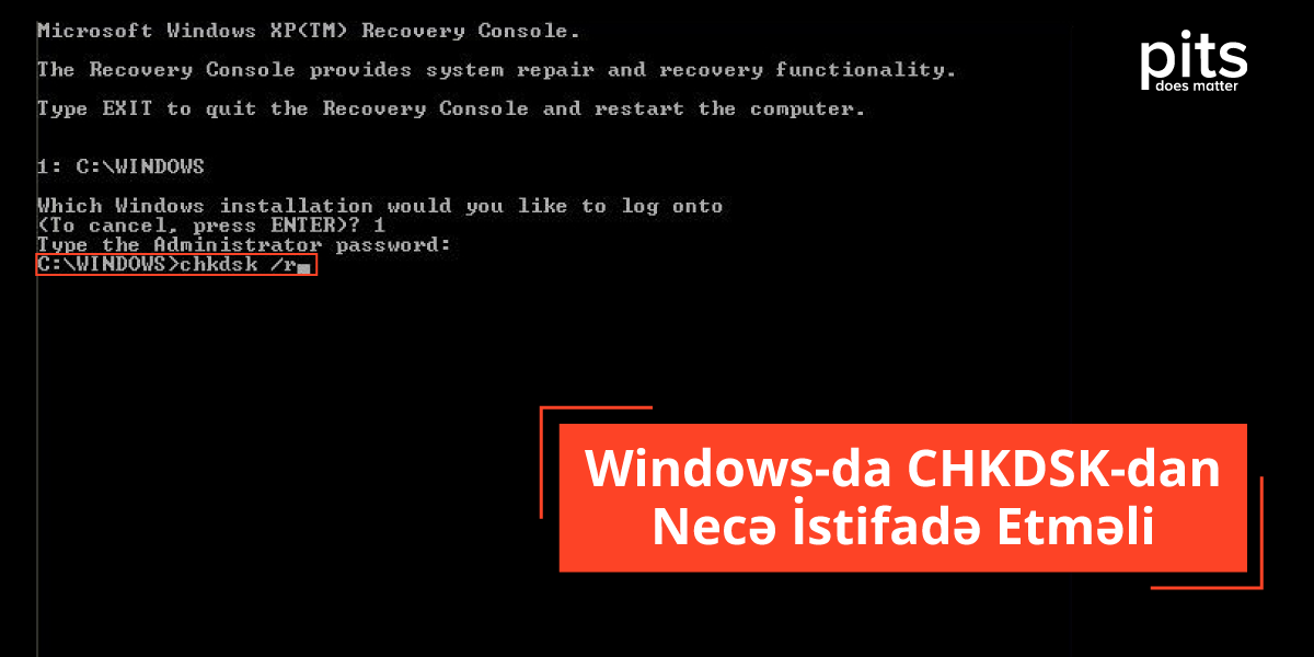 CHKDSK Əmrləri